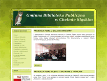 Tablet Screenshot of biblioteka.chelmsl.pl